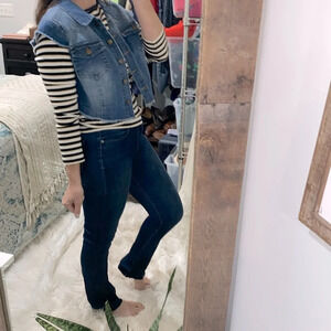 No boundaries jean jacket cropped size XXlarge juniors